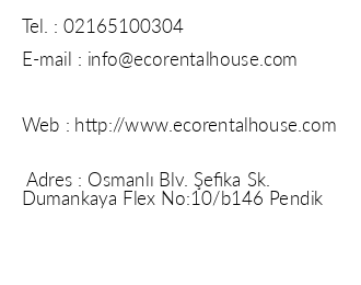 Ecorental House iletiim bilgileri